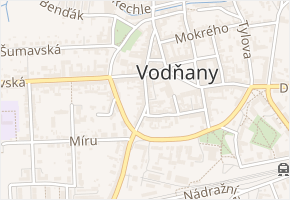Heritesova v obci Vodňany - mapa ulice
