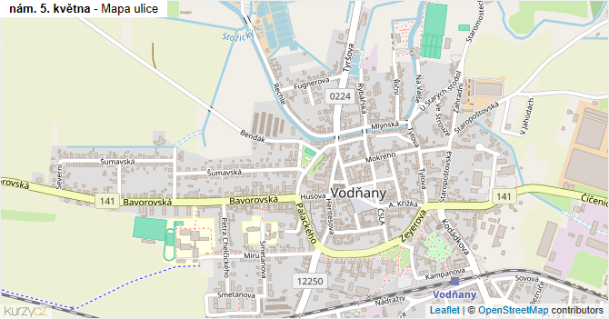 nám. 5. května - mapa ulice