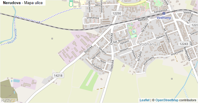 Nerudova - mapa ulice