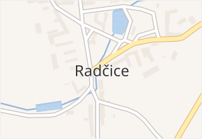 Radčice v obci Vodňany - mapa části obce