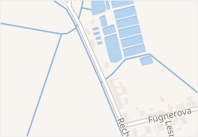 Rechle v obci Vodňany - mapa ulice