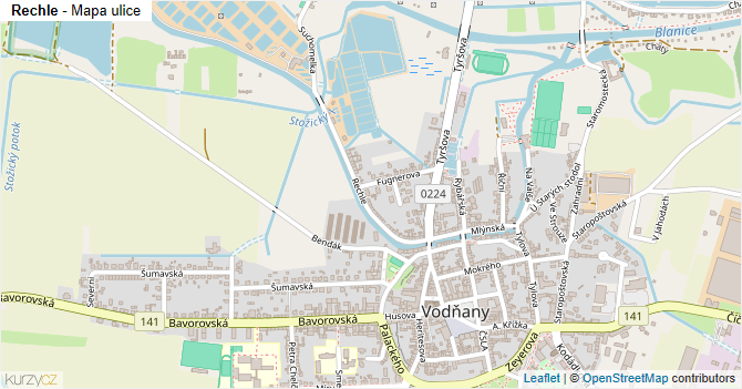 Rechle - mapa ulice