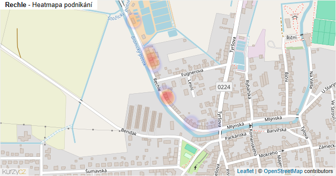 Rechle - mapa podnikání