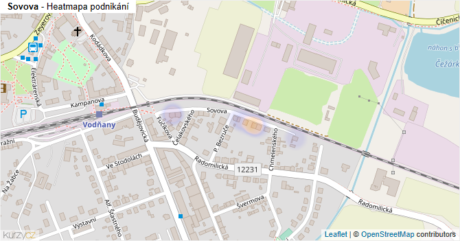 Sovova - mapa podnikání
