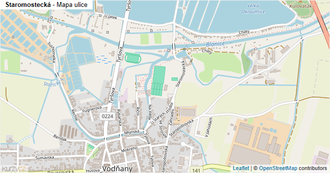 Staromostecká - mapa ulice