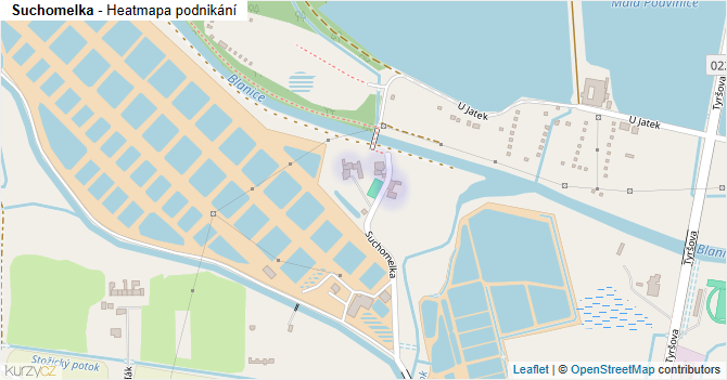 Suchomelka - mapa podnikání