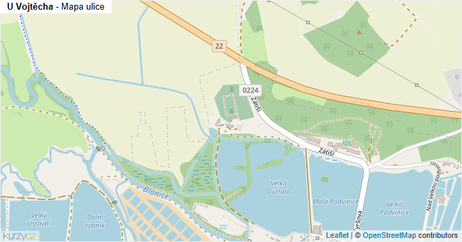 U Vojtěcha - mapa ulice
