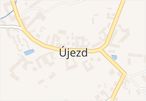 Újezd v obci Vodňany - mapa části obce