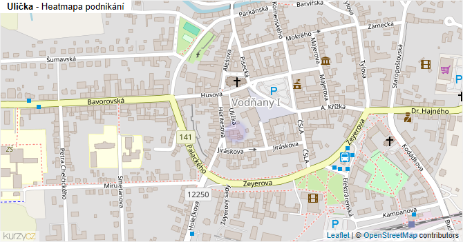 Ulička - mapa podnikání