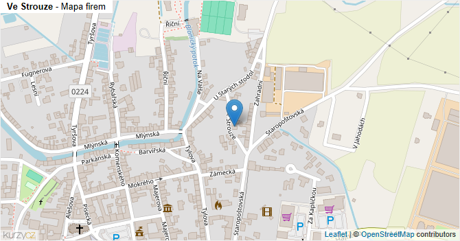 Ve Strouze - mapa firem