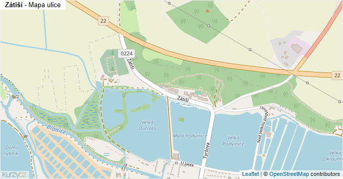 Zátiší - mapa ulice