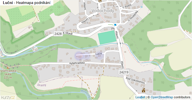 Luční - mapa podnikání