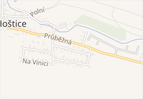 Na Homolkách v obci Vodochody - mapa ulice