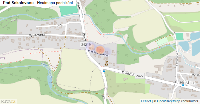Pod Sokolovnou - mapa podnikání