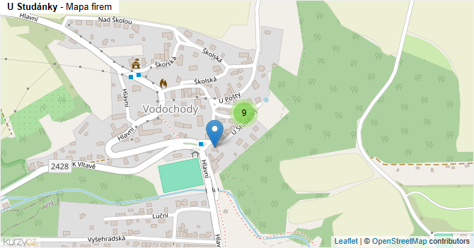 U Studánky - mapa firem