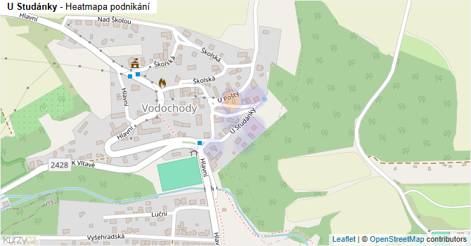 U Studánky - mapa podnikání