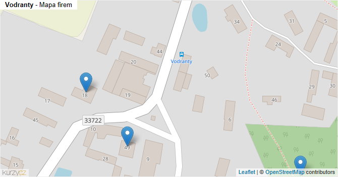 Vodranty - mapa firem
