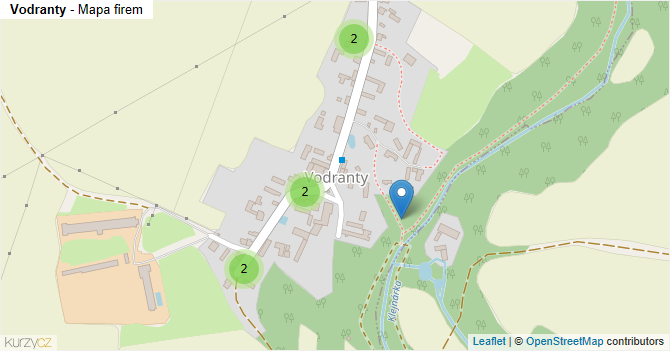 Vodranty - mapa firem