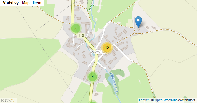 Vodslivy - mapa firem