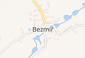 Bezmíř v obci Vojkov - mapa části obce