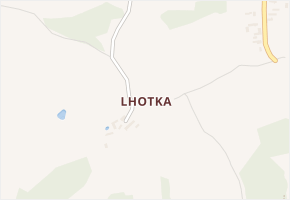 Lhotka v obci Vojkov - mapa části obce
