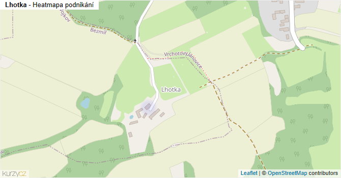Lhotka - mapa podnikání