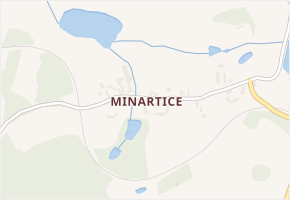 Minartice v obci Vojkov - mapa části obce