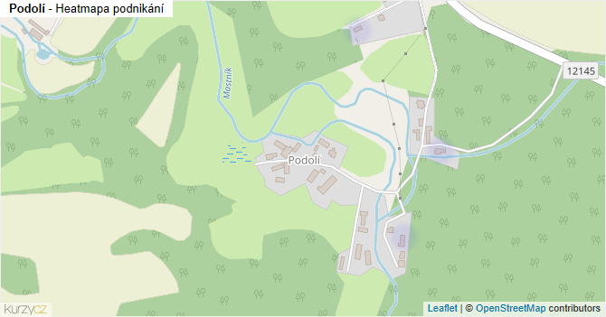 Podolí - mapa podnikání