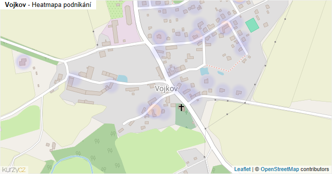 Vojkov - mapa podnikání