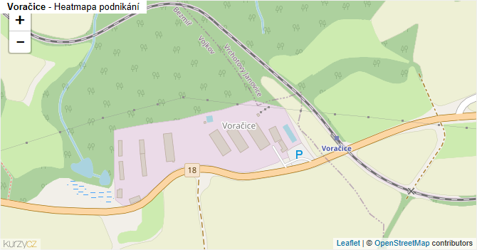 Voračice - mapa podnikání