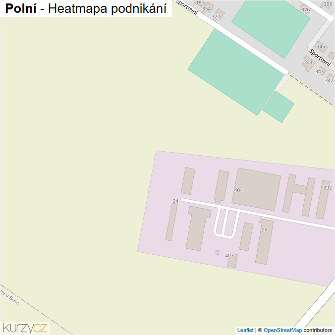 Mapa Polní - Firmy v ulici.