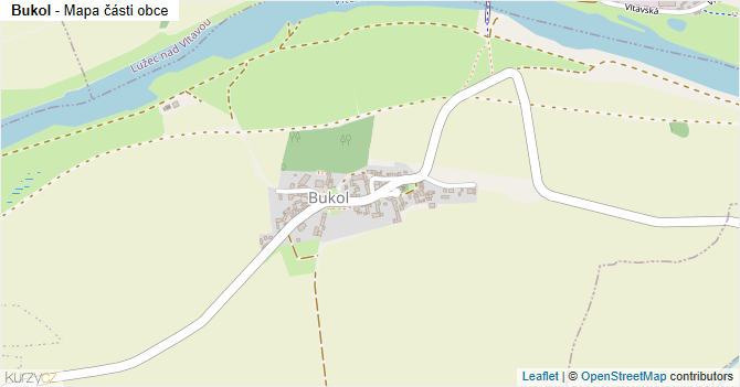 Bukol - mapa části obce