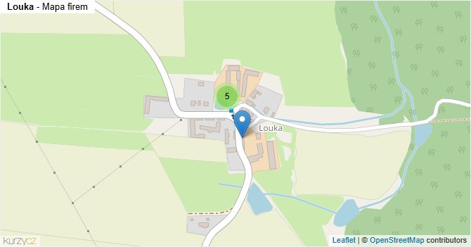 Louka - mapa firem