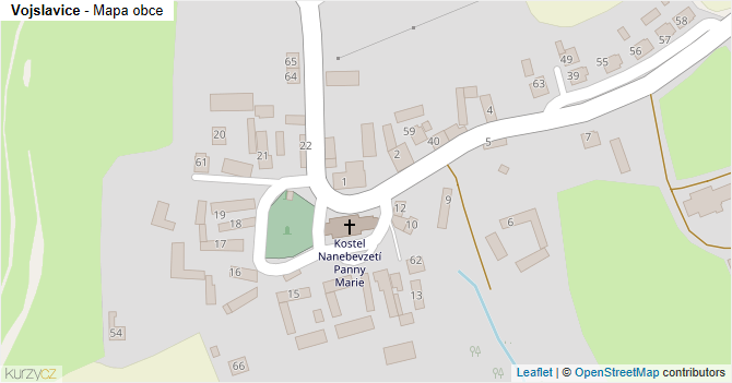 Vojslavice - mapa obce