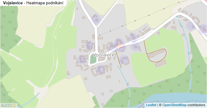 Vojslavice - mapa podnikání