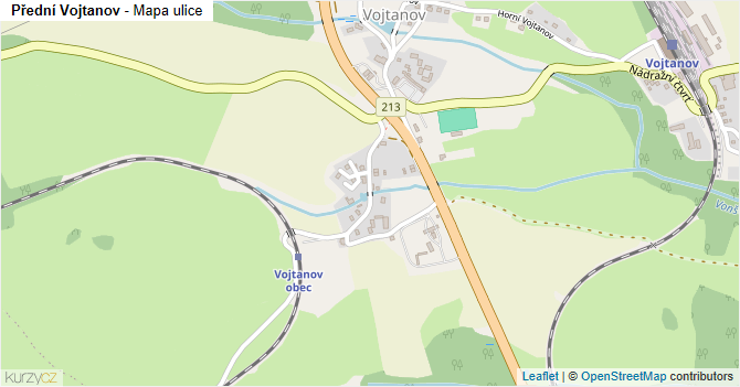 Přední Vojtanov - mapa ulice