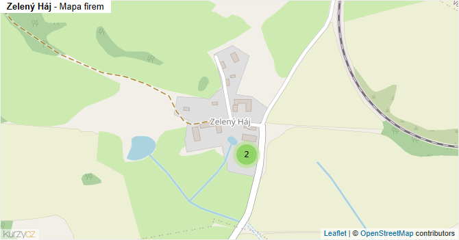 Zelený Háj - mapa firem
