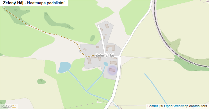 Zelený Háj - mapa podnikání
