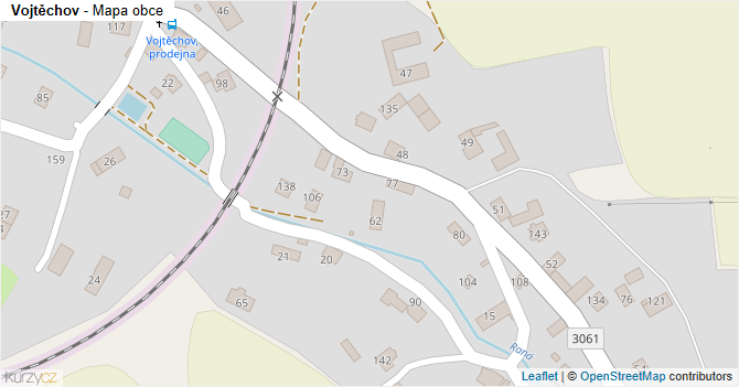 Vojtěchov - mapa obce