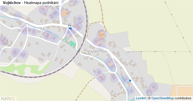 Vojtěchov - mapa podnikání