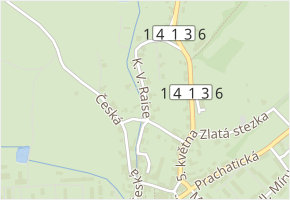 K. V. Raise v obci Volary - mapa ulice