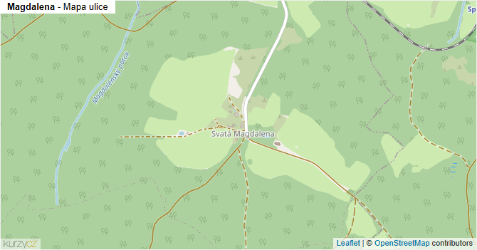 Magdalena - mapa ulice