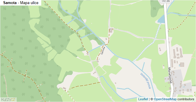 Samota - mapa ulice