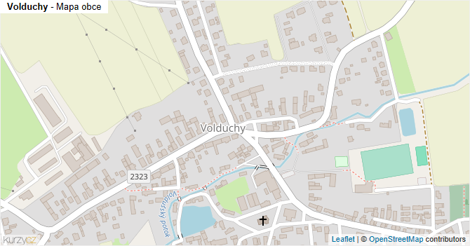 Volduchy - mapa obce