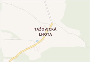 Tažovická Lhota v obci Volenice - mapa části obce