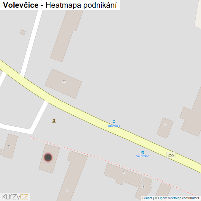 Mapa Volevčice - Firmy v obci.