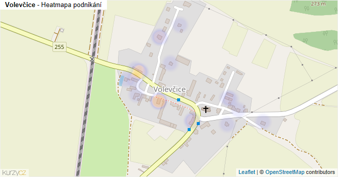 Volevčice - mapa podnikání