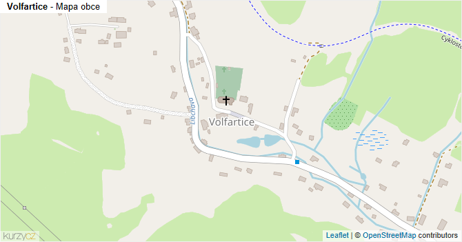 Volfartice - mapa obce