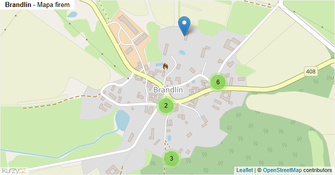 Brandlín - mapa firem