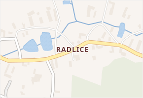 Radlice v obci Volfířov - mapa části obce